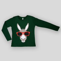 langarmshirt, farbig bedruckt, motiv