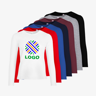 Longsleeve, farbig bestickt, Vorne