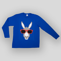 langarmshirt, farbig bedruckt, motiv