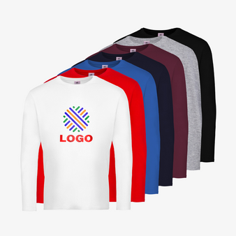 Longsleeve, farbig bestickt, Vorne