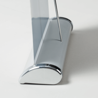 MINI Roll-Up, Farbig bedruckt, Standfuß, Seitenansicht