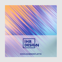 Hohlkammerplatte, farbig bedruckt, Motiv, Vorderseite