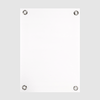 Hohlkammerplatte, weiß, Rueckseite mit Oesen