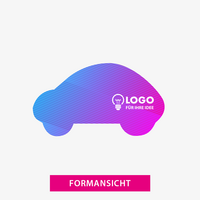 Hohlkammerplatte, farbig bedruckt, Form