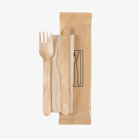 Holz-Besteckset 16 cm