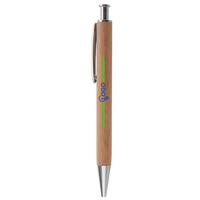 Holz-Kugelschreiber, 4/0 farbig, einseitig bedruckt