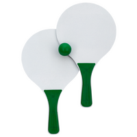 Holzschläger lackiert mit Kunststoffgriff und Ball