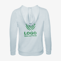 Hoodie, farbig bedruckt, Rueckansicht