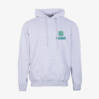 Hoodie, farbig bestickt, Vorderseite