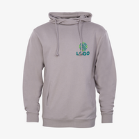 Hoodie Herren, Organic - Russel Brust rechts bestickt