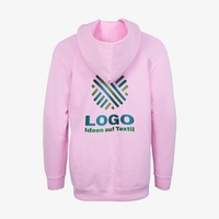 Hoodie, farbig bedruckt, Rueckansicht