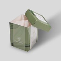 Box, farbig bedruckt, offen