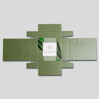 Box, farbig bedruckt, aufgefaltet