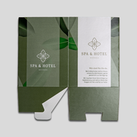 Box, farbig bedruckt, aufgefaltet