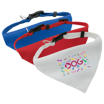 Hundehalstuch mit einer Druckposition, Farbauswahl