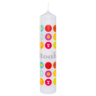 Individuelle Kerze 30 x &Oslash; 6 cm, 4/0-farbig einseitig bedruckt