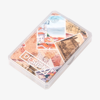 Kartenspiel, farbig bedruckt, gestapelt mit Cover