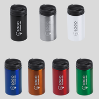 Farbvariante der Isolierbecher Edelstahl mit PP-Deckel, Lasergravur