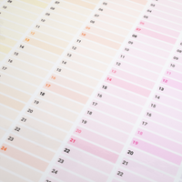 Jahresplaner auf Whiteboard-Folie DIN A0 quer, Designbeispiel