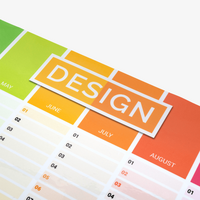 Jahresplaner auf Whiteboard-Folie DIN A3 quer mit Ihrem Design