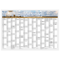 Jahresplaner DIN A4 quer (297 x 210 mm), 4/4 beidseitig farbig
