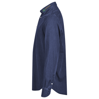 Jeanshemd, Twill Stretch Tailored Fit - TEE JAYS, Seitenansicht