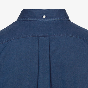 Jeanshemd, Twill Tailored Fit - TEE JAYS, Nacken