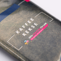 Kaffee-Keks, farbig bedruckt, Kaffee Motiv