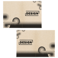 Kartenhülle Basic 7,5 x 10,5 cm 1/1-farbig (schwarz) bedruckt, Innen- und Außenseite