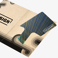 Kartenhülle Basic 7,5 x 10,5 cm 1/1-farbig (schwarz) bedruckt im Scheckkartenformat