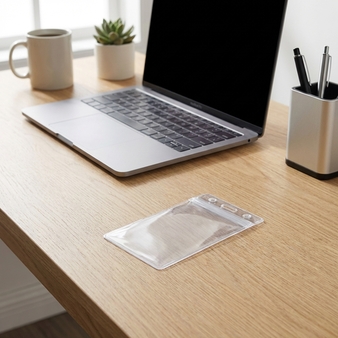 Kartenhülle im Hochformat (68 x 115 mm) unbedruckt, leer