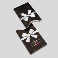 Kartenhülle Schuber 9,0 x 6,0 cm mit Heißfolienprägung Silber