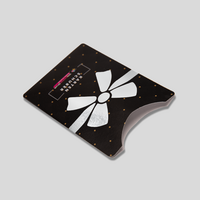 Kartenhülle Schuber 9,0 x 6,0 cm mit Heißfolienprägung Silber