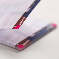 Kellnerblock, farbig bedruckt, liegend, details