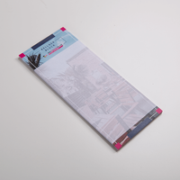 Kellnerblock, farbig bedruckt, liegend