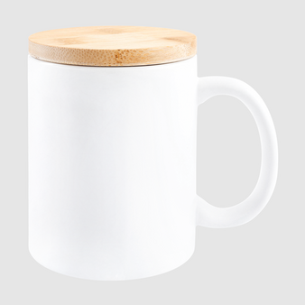 Keramiktasse mit Bambusdeckel