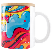 Tasse bedruckt seitlich