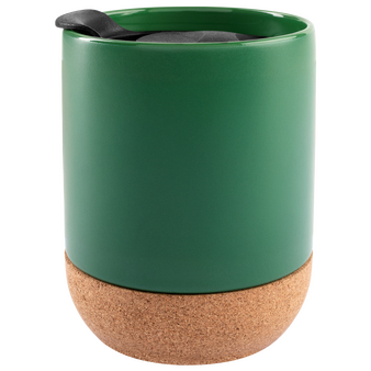 Keramiktasse mit Korkboden