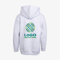 Hoodie, farbig bedruckt, Rueckseite