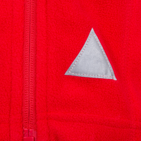 Fleecejacke, farbig bedruckt, details