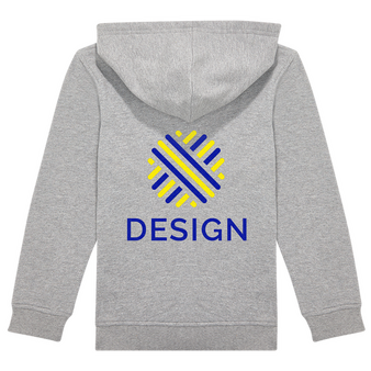 Kinder-Sweatjacke, Basic - B&C Collection, Druck hinten