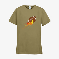 Kinder-T-Shirt FOTL, Budget - Motiv American Football Bunt