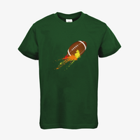Kinder-T-Shirt B&C, Basic - Motiv American Football Bunt
