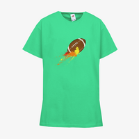 Kinder-T-Shirt FOTL, Basic - Motiv American Football Bunt