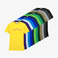 Kinder-T-Shirt FOTL, Budget - Motiv American Football EKG-Linie, Farbauswahl
