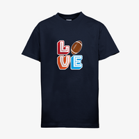 Kinder-T-Shirt B&C, Premium - Motiv American Football Love