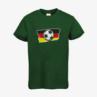 Kinder-T-Shirt B&C, Basic - Motiv Fußball Deutschland