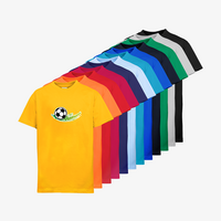 Kinder-T-Shirt B&C, Premium - Motiv Fußball Grün, Farbauswahl