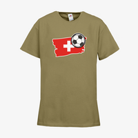 Kinder-T-Shirt FOTL, Budget - Motiv Fußball Schweiz