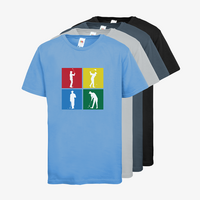 Kinder-T-Shirt FOTL, Premium - Motiv Golf Quadrat, Farbauswahl